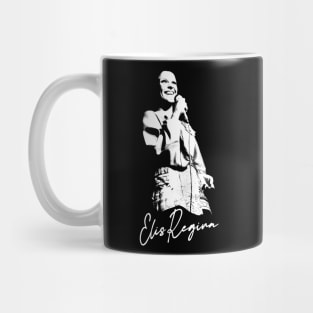 Elis Regina / Retro Style Fan Art Design Mug